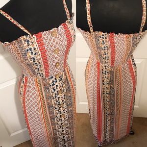 Angie boho print sundress